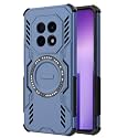 Designerz hub® Back Cover for Oppo F29 Pro | Shockproof Case with Magnetic Metal Ring Supports Magsafe Charger &amp; Car Mount | Military Grade Protection | Blue