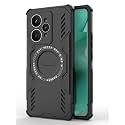 Designerz hub® Back Cover for Realme 15 Pro | Shockproof Case with Magnetic Metal Ring Supports Magsafe Charger &amp; Car Mount | Military Grade Protection | Black