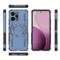 Designerz hub® Back Cover for Redmi 12 5g | Case with Magnetic Metal Ring Supports Magsafe Charger &amp; Car Mount | Military Grade Protection | Blue