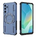 Designerz hub® Back Cover for Samsung Galaxy A16 5G | Shockproof Case with Magnetic Metal Ring Supports Magsafe Charger &amp; Car Mount | Military Grade Protection | Blue