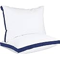 Ultra Soft Microfiber Gusted Pillows for Sleeping 17x27 Inch or 43x68 Cm - Set of 2 pcs