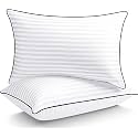 Very Soft Microfiber Piping Pillows for Sleeping 17x27 Inch or 43x68 Cm - Set of 2 pcs