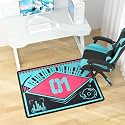Non-Slip Floor Chair Mat for Hatsune Miku Inspired Design, 36" × 48"