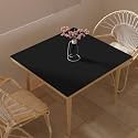 Desk Cover Protector - Used for Square Table Waterproof and Easy to Clean Good Flatness Easy to Used for Dining Table(Black+Gray 44x44)