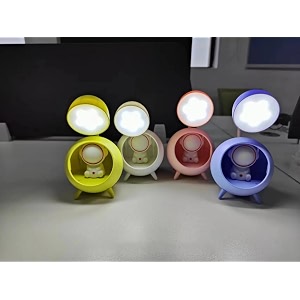 desk lamp for kids  cartoon bunny shaped with night light for study table bedroom study room purple