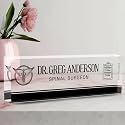 Desk Name Plate Personalized, Doctor Name Plate for Desk, The Office Gifts Employee Appreciation Gifts for Doctor and Nurse, Office Desk Decor for Women and Men