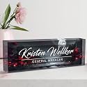 Desk Name Plate Personalized, Name Plate for Desk, Office Desk Decor for Women &amp; Men, The Office Gifts Employee Appreciation Gifts for Boss, Manager, Teacher, Nurse