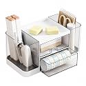 Desk Organizer with 2 side Drawers amp