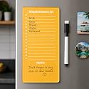 Deskart Magnetic Fridge to-Do List Board with Marker, Eraser & Cleaning Cloth | 12 x 24 cm Reusable Dry Erase Planner for Shopping List, Grocery List & Weekly Meal Planner | Clear Acrylic Memo Board