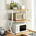 Desktop Printer Stand, Microwave Shelf Stand, Kitchen Countertop nizer for Home &amp; Office, Multi-Functional Storage Solution for Appliances &amp; Supplies(White)