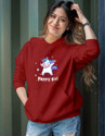 deslizar Full Sleeve Printed Women Sweatshirt