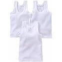 DESNUDA Unisex White Cotton Sleeveless Kids Baniyan
