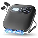 Desobry Portable CD Player with Bluetooth, Dual Speakers, FM Transmitter