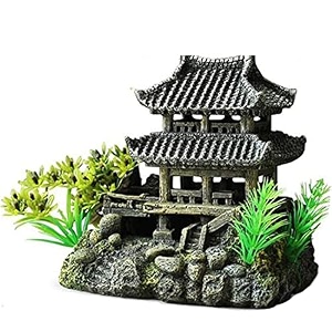 despacito aquarium decoration ship statue for fish tank  resin underwater ornament hideout cave for betta fish goldfish amp small aquarium fish  15 x 12 cm 47 inch