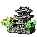Despacito Aquarium Decoration Ship Statue for Fish Tank | Resin Underwater Ornament Hideout Cave for Betta Fish, Goldfish &amp; Small Aquarium Fish | 15 x 12 cm (4.7 Inch)