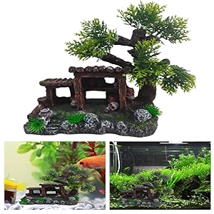 despacito aquarium decoration ship statue for fish tank  resin underwater ornament hideout cave for betta fish goldfish amp small aquarium fish  15 x 12 cm 47 inch