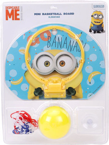 despicable me minion basket ball board with ball basketball