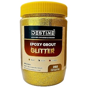 destine epoxy grout glitter gold silver copper mini packs 50 gm 100 gm 250 gm glitter for epoxy grout jewels for tile amp stone joint sparkle for tile amp stone joint 250 grams gold