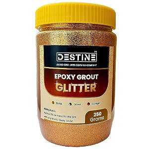 destine epoxy grout glitter gold silver copper mini packs 50 gm 100 gm 250 gm glitter for epoxy grout jewels for tile amp stone joint sparkle for tile amp stone joint 250 grams copper