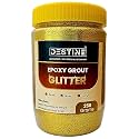 DESTINE® EPOXY GROUT GLITTER (GOLD, SILVER, COPPER) (MINI PACKS: 50 Gm, 100 Gm, 250 Gm), Glitter for Epoxy Grout, Jewels for Tile &amp; Stone Joint, Sparkle for Tile &amp; Stone Joint (250 Grams, Gold)