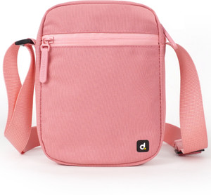 destinio pink men  women sling bag small crossbody sling bag for men  women waterproof  anti-theft design