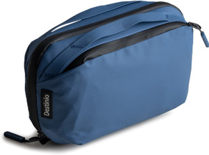 destinio travel pouch and shaving kit bag for men cosmetic and make up pouches for women travel toiletry kit blue