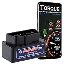 DETACHI Advanced Chipset Car Scanner OBD 2 Bluetooth, Car Fault Diagnostic Tool Device Mini ELM 327 V2.1 for Bike Bs6 with Smart Code Readers Support Android Windows iOS