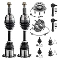 Detroit Axle - 10pc Front Wheel Hubs Kit for 99-06 Chevy Silverado 1500