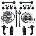 Detroit Axle - 10pc Front Wheel Bearing Hubs Kit for 2008-2012 Jeep Liberty