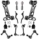 Detroit Axle - 12pc Front End Control Arms Kit for 2002 Chevrolet Trailblazer EXT GMC Envoy XL Oldsmobile Bravada, Lower Control Arms Tie Rods Lower Ball Joints Front and Rear Sway Bars Replacement
