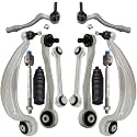 Detroit Axle - 12pc Front End Kit for 2009-2010 Audi A4, A4 Quattro, 2010 S4, 2008-2009 A5 Quattro S5, 4 Lower and Upper Rearward Control Arms w/Ball Joint 4 Inner Outer Tie Rods 2 Sway Bars 2 Boots
