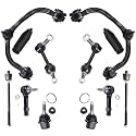 Detroit Axle - 12pc Front End Suspension Kit for 2005-2006 Lincoln Navigator Ford Expedition, Upper Control Arms Sway Bars Tie Rods Boots Lower Ball Joints Replacement