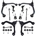 Detroit Axle - 12pc Front End Suspension Kit for Jeep Liberty 2002 2003
