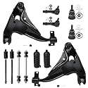 Detroit Axle - 12PC Front Lower Control Arms w/Ball Joints, Sway Bars
