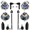 Detroit Axle - 12pc Wheel Bearing Hubs Kit for 1997-2008 Chevy Corvette