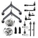 Detroit Axle - 14pc Front End suspension Kit for 2004-2005 Dodge Durango