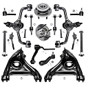 Detroit Axle - 16pc Front End Kit for 1998-2002 Crown Victoria Town Car