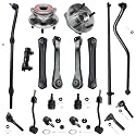 Detroit Axle - 19pc Front End Suspension Kit for 2000-2006 Jeep Wrangler