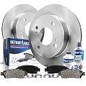 Detroit Axle - 2.3L Rear Brake Kit for 1998-2002 Honda Accord, 1998-1999