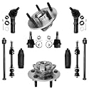 Detroit Axle - 2WD Front 12pc Wheel Bearing Hubs Kit for 2002-2005 Ram 1500
