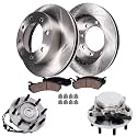 Detroit Axle - 2WD Front Brake Kit for 2012 2013 2014 Ram 2500 3500, Disc