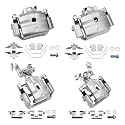 Detroit Axle - 4 Brake Calipers for Ford Fusion Lincoln MKZ Zephyr Mazda 6