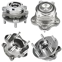 Detroit Axle - 4pc Wheel Bearing Hubs for 09-14 Nissan Murano 11-17 Quest