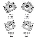 Detroit Axle - 4pc Brake Calipers for 08-12 Jeep Liberty 07-17 Wrangler
