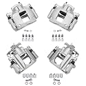 Detroit Axle - 4pc Brake Calipers for 2008-2012 Chrysler Town &amp; Country