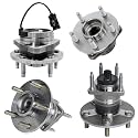 Detroit Axle - 4pc Wheel Bearing Hubs Assembly for 2004-2012 Chevy Malibu