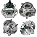 Detroit Axle - 5Lugs w/ABS Front &amp; Rear Wheel Hubs for 2008-2015 Scion xB