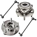 Detroit Axle - 4pc Front Wheel Bearing Hubs Kit for 2011-2015 Chevy Volt
