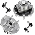 Detroit Axle - 4pc Front Wheel Bearing Hubs Kit for 2011-2013 INFINITI QX56