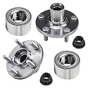 Detroit Axle - 4pc Front Wheel Bearing Hubs Kit for 2003-2019 Corolla